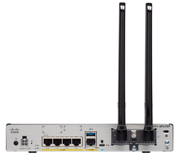 Figure 1. 1101-4PLTEP with pluggable LTE installed