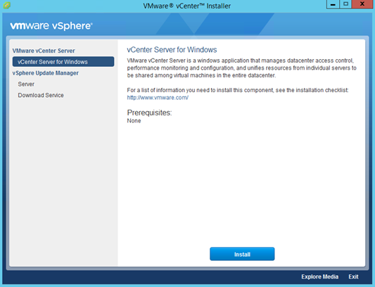 Figure 19. vCenter Server for Windows Installation