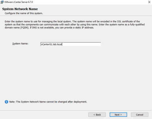 Figure 21. Configure System Name