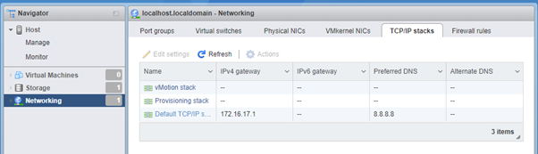 Figure 11. TCP/IP Stack Selection