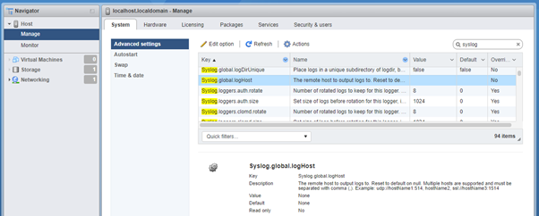 Figure 20. Remote Syslog Server Configuration