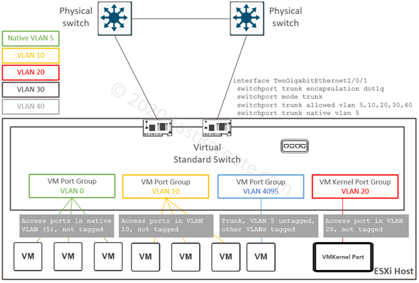 Virtual Standard Switch and VLANs